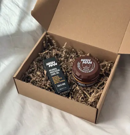 NISHMAN Beard Combo Ajándék szett szakállra és bajuszra